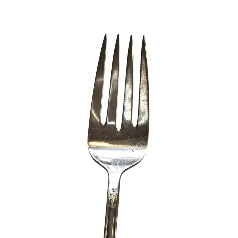 Vintage Silver Cold Meat Serving Fork Avalon 1940